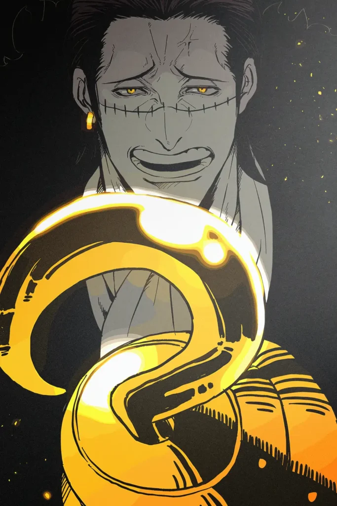 Crocodile One Piece Original Image Premium Printed Metal Poster