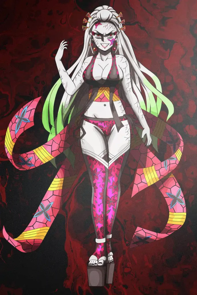 Daki Demon Slayer Original Image Exclusive Metal Wall Art