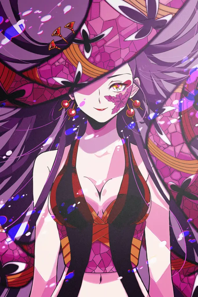 Daki Demon Slayer Original Image Metal Print Poster