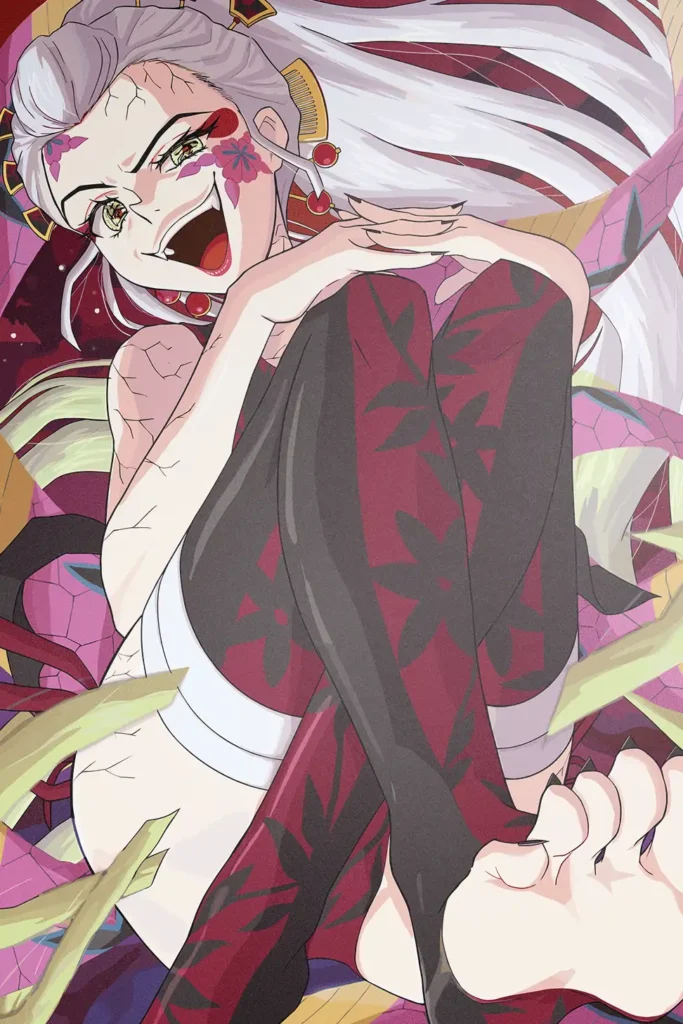 Daki Demon Slayer Original Image Metal Print Wall Art