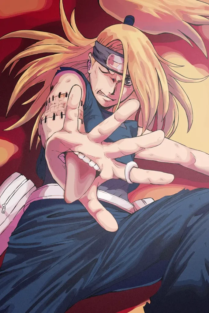 Deidara Naruto Original Image Aluminium Metal Poster