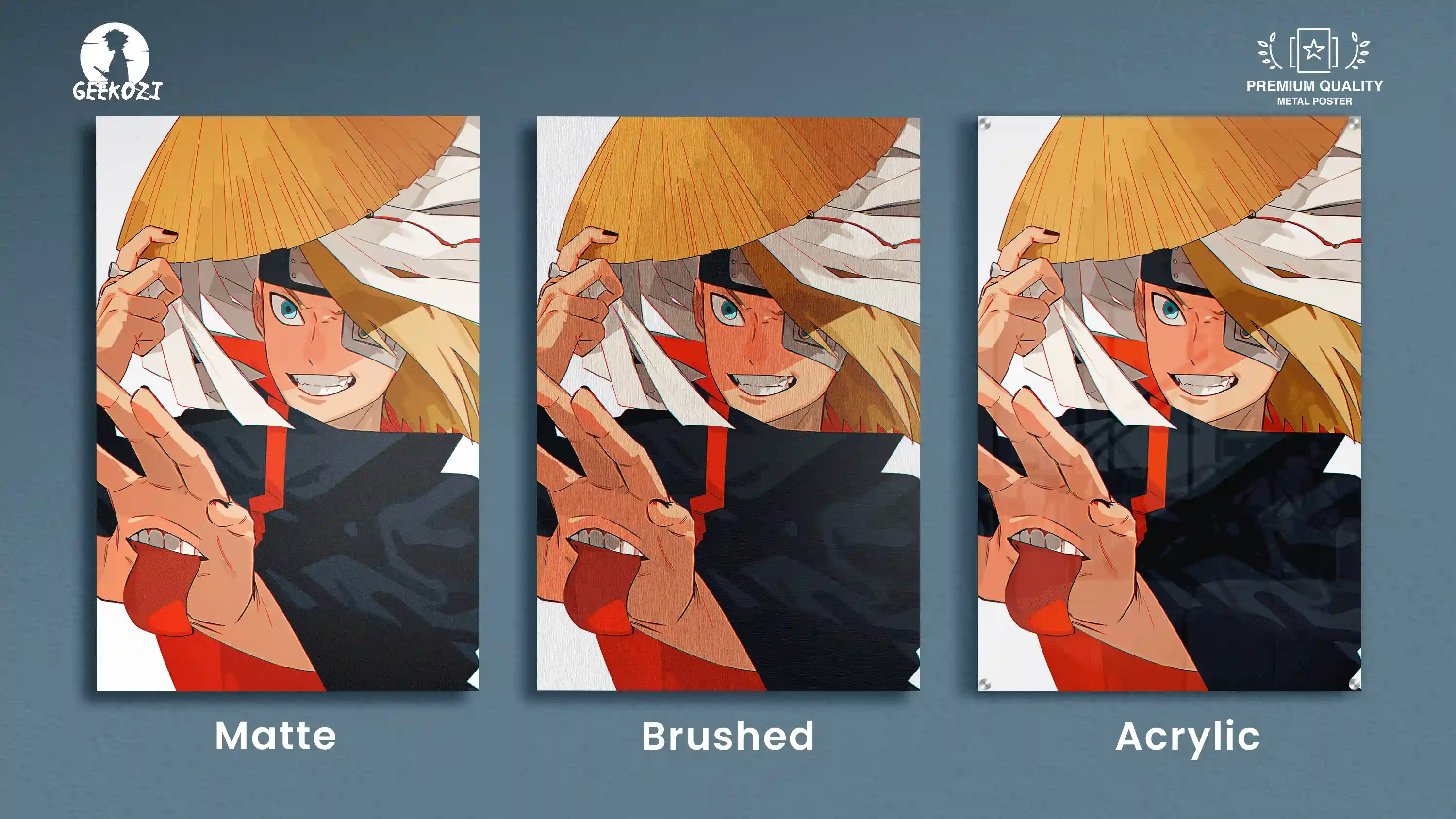 Deidara Naruto All Product Types Deluxe Metal Print