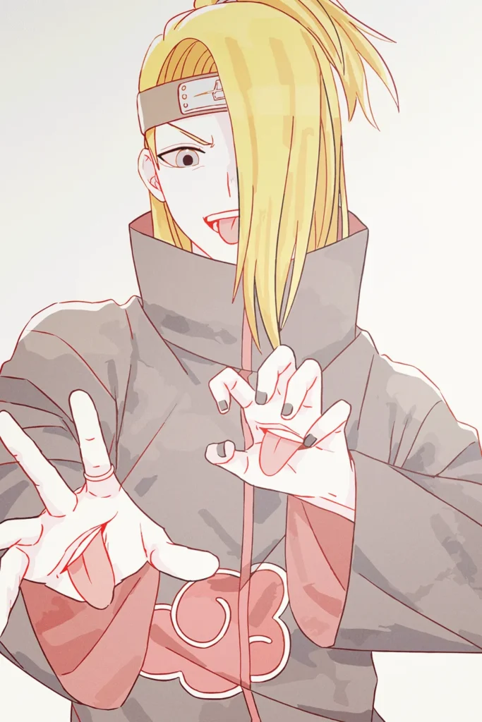 Deidara Naruto Original Image Exclusive Metal Wall Art