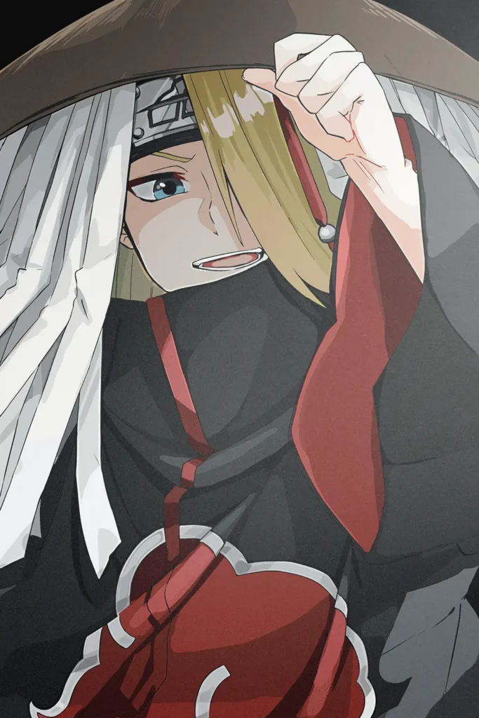 Deidara Naruto Original Image High Quality Aluminium Printed Metal Poster