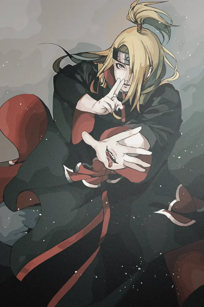 Deidara Naruto Original Image High Quality Printed Metal Wall Art