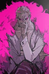 Doflamingo One Piece Original Image High Quality Metal Poster