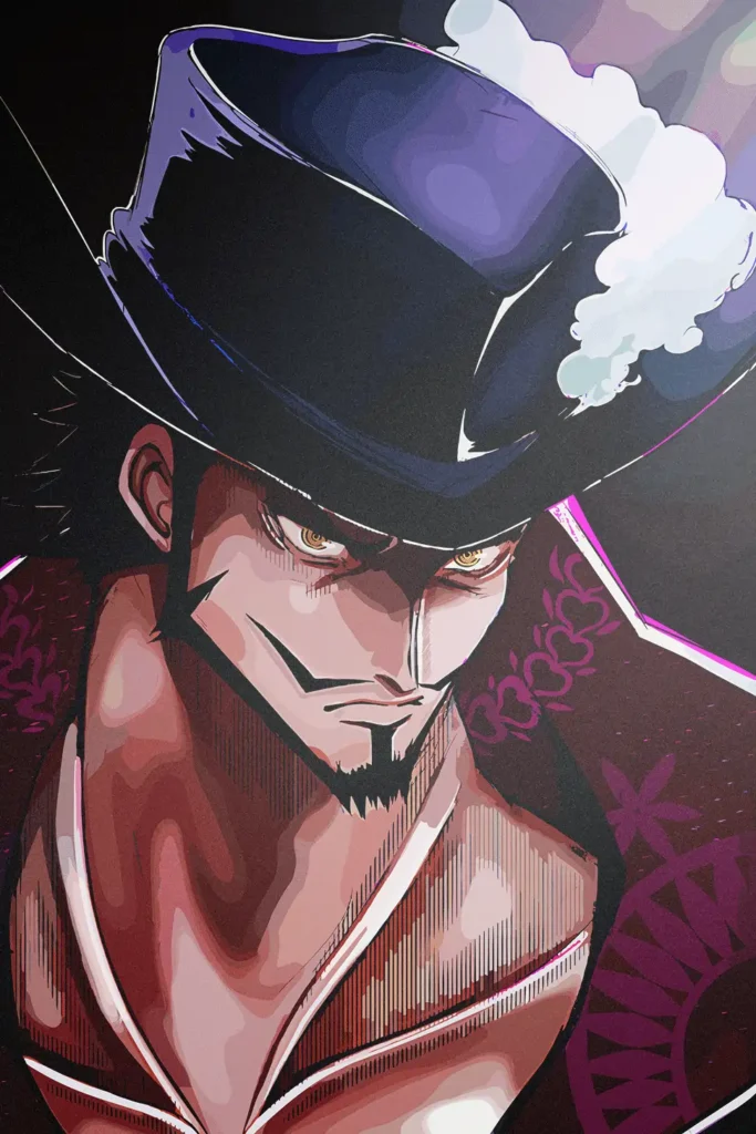 Dracule Mihawk One Piece Original Image Premium Printed Metal Poster