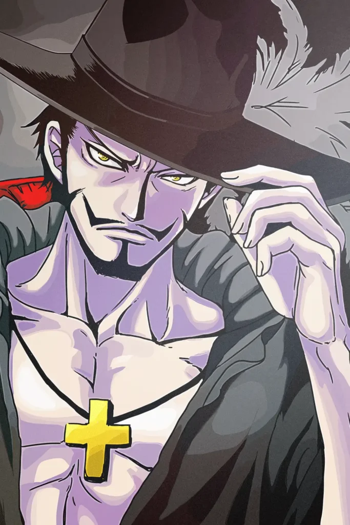 Dracule Mihawk One Piece Original Image Printed Metal Wall Art