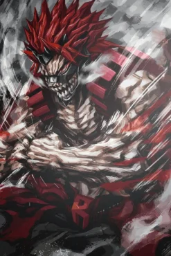 Eijiro Kirishima My Hero Academia Thunderous Unbreakable Form Exclusive Metal Poster