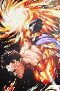 Endeavor My Hero Academia Original Image Deluxe Metal Poster