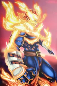 Endeavor My Hero Academia Original Image Outstanding Printed Metal Poster