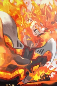 Endeavor My Hero Academia Original Image Printed Deluxe Metal Wall Poster