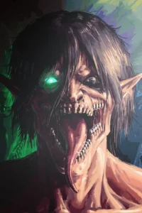 Eren Yeager Attack On Titan Original Image High Quality Printed Metal Poster