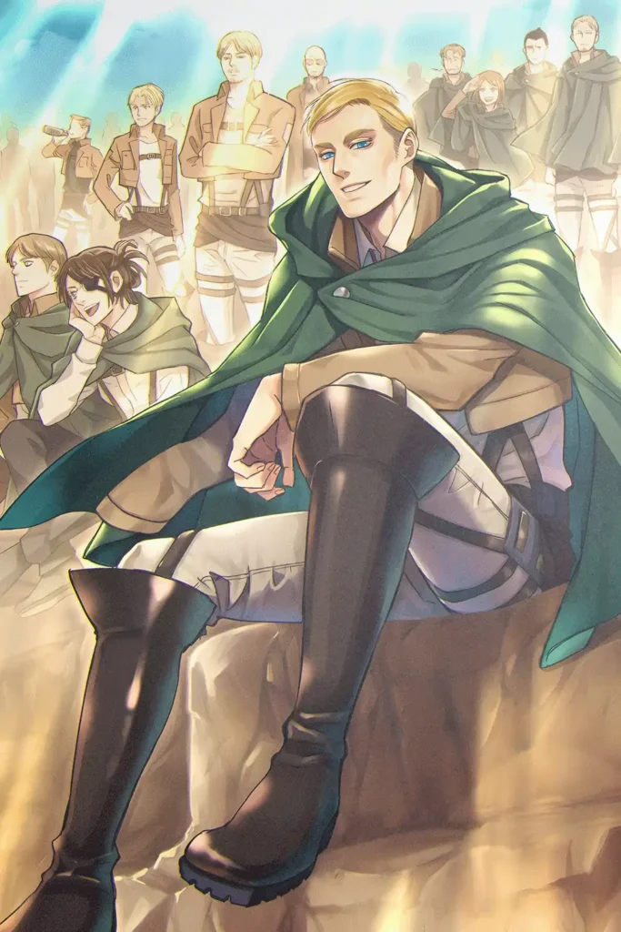 Erwin Smith Attack On Titan Original Image Aluminium Metal Poster
