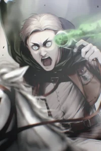 Erwin Smith Attack On Titan Original Image Bespoke Metal Poster