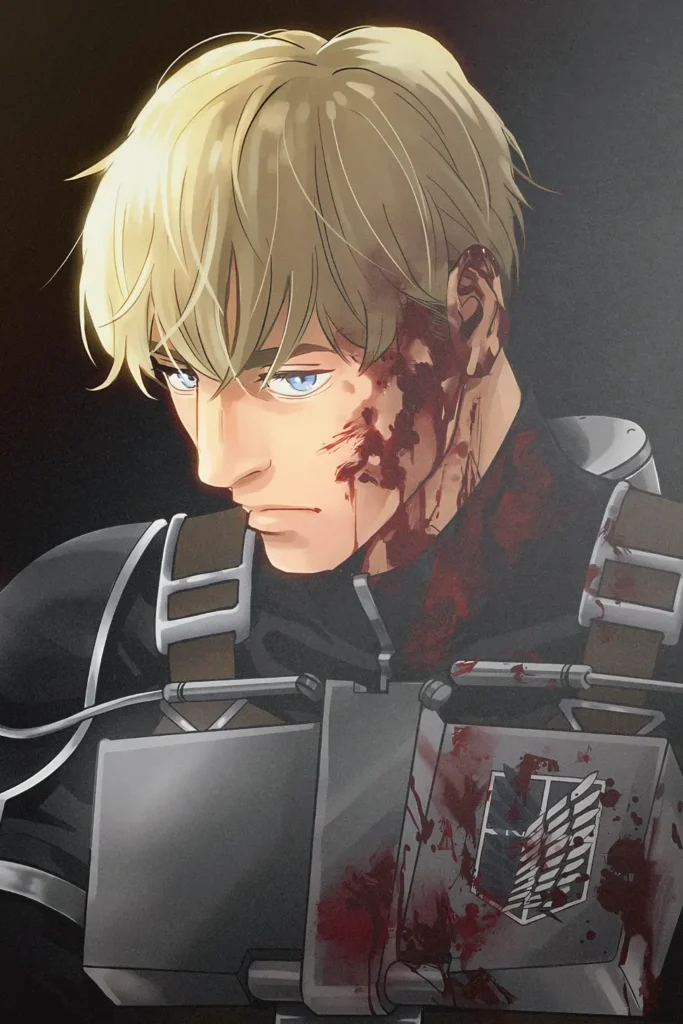 Erwin Smith Attack On Titan Original Image Exclusive Metal Print
