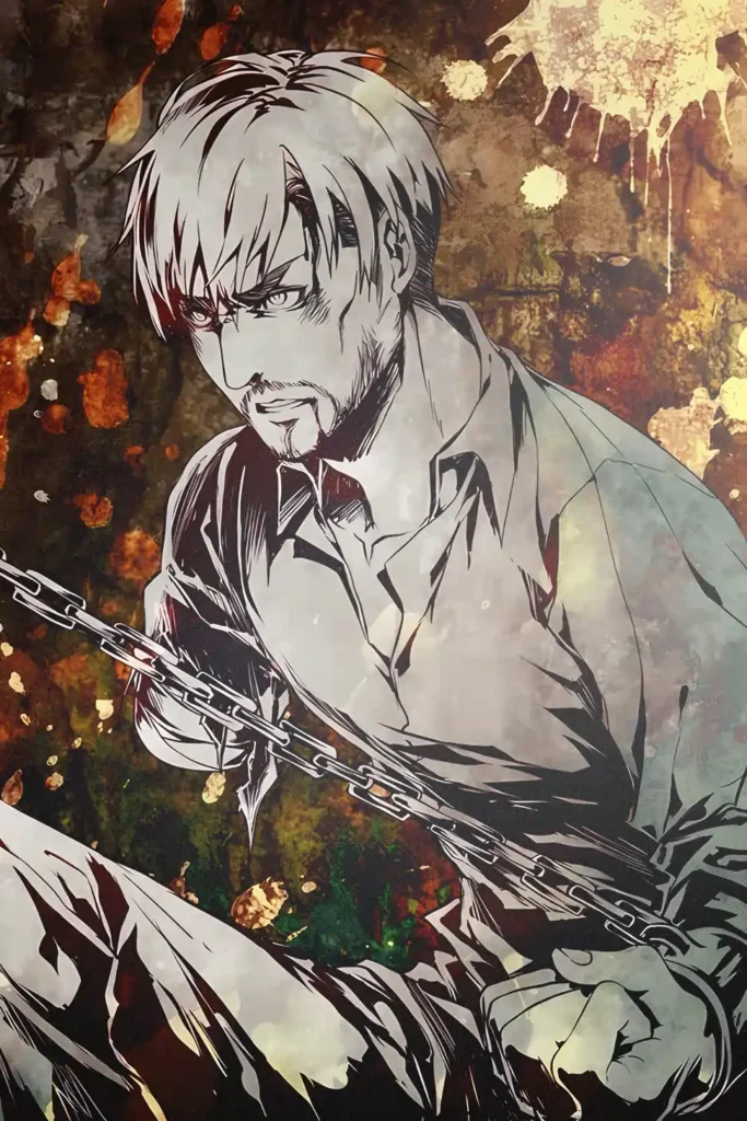 Erwin Smith Attack On Titan Original Image Outstanding Metal Wall Art Poster
