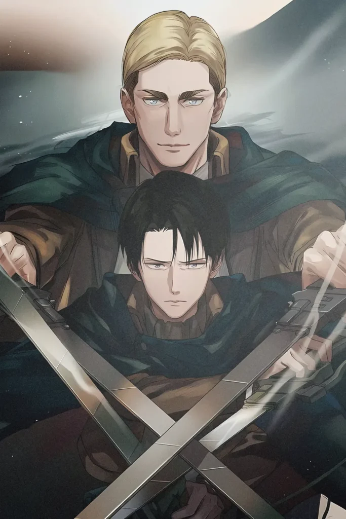 Erwin Smith Attack On Titan Original Image Outstanding Metal Poster
