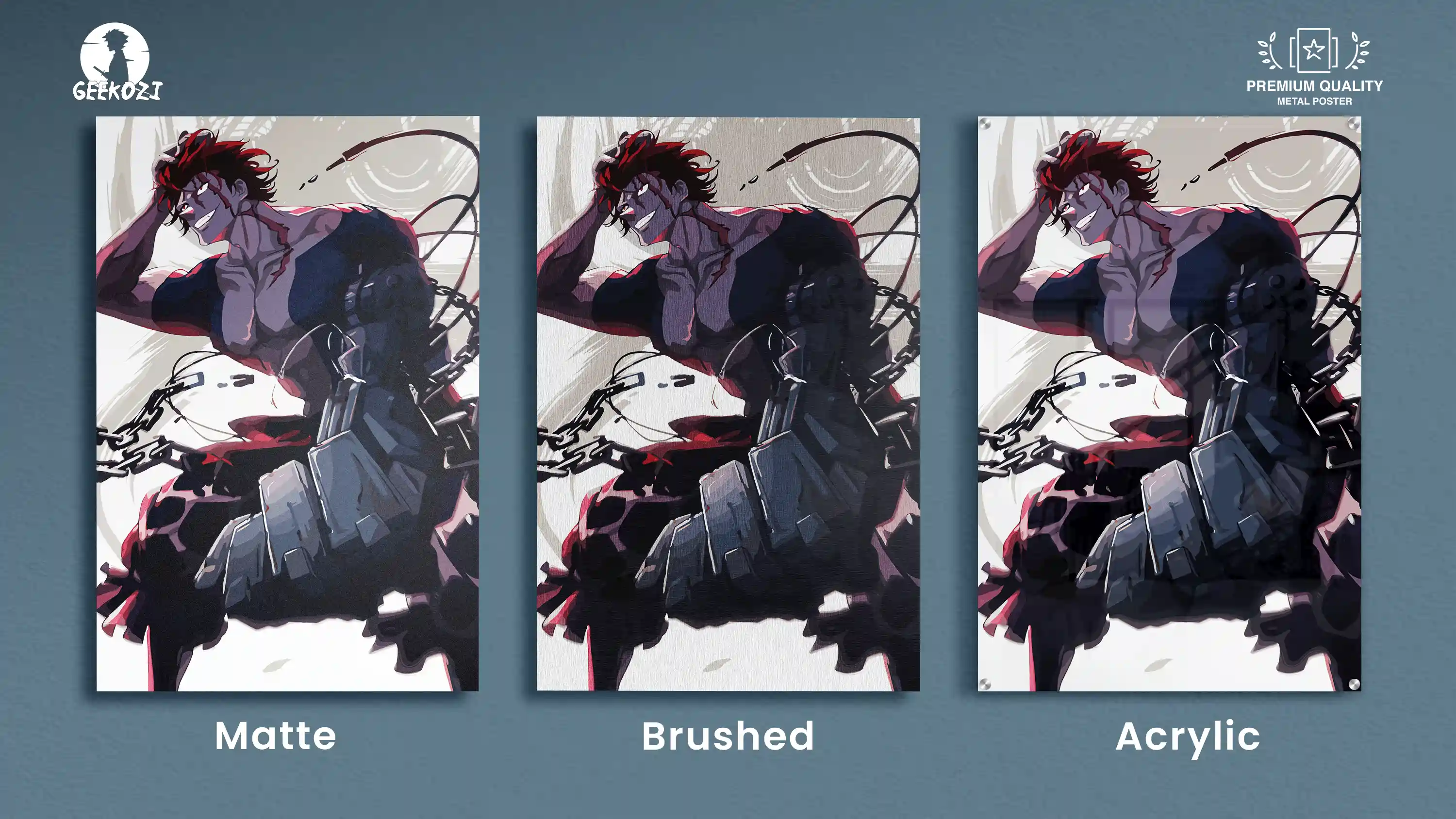 Eustass Kid One Piece All Product Types Deluxe Metal Poster