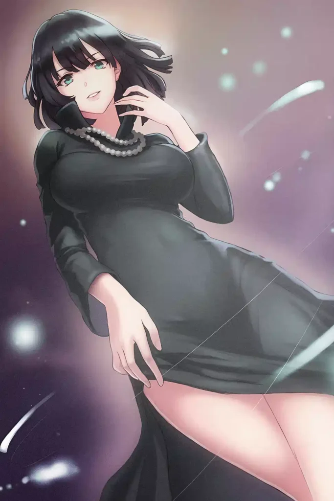 Fubuki One Punch Man anime metal poster artistic showcase image highlighting the design narrative