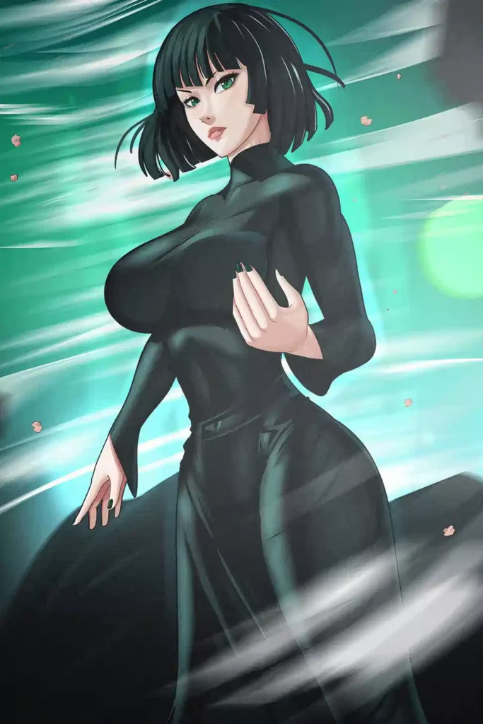 Fubuki One Punch Man metal wall art showcase shot from the Geekozi collection