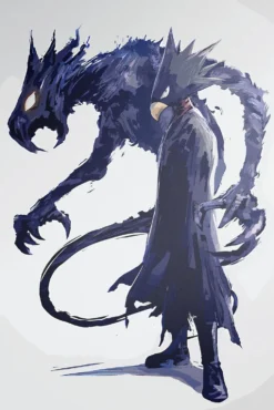 Fumikage Tokoyami My Hero Academia Midnight Shadows Unleashed Metal Poster