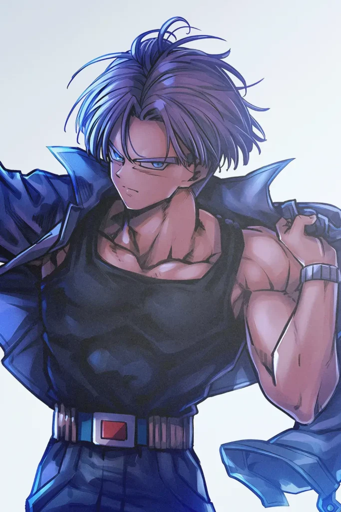 Future Trunks Dragon Ball Original Image Bespoke Metal Print Wall Art