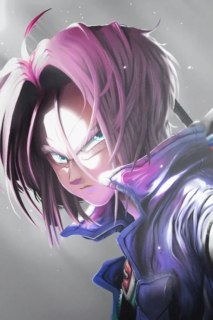 Future Trunks Dragon Ball Original Image Deluxe Metal Print