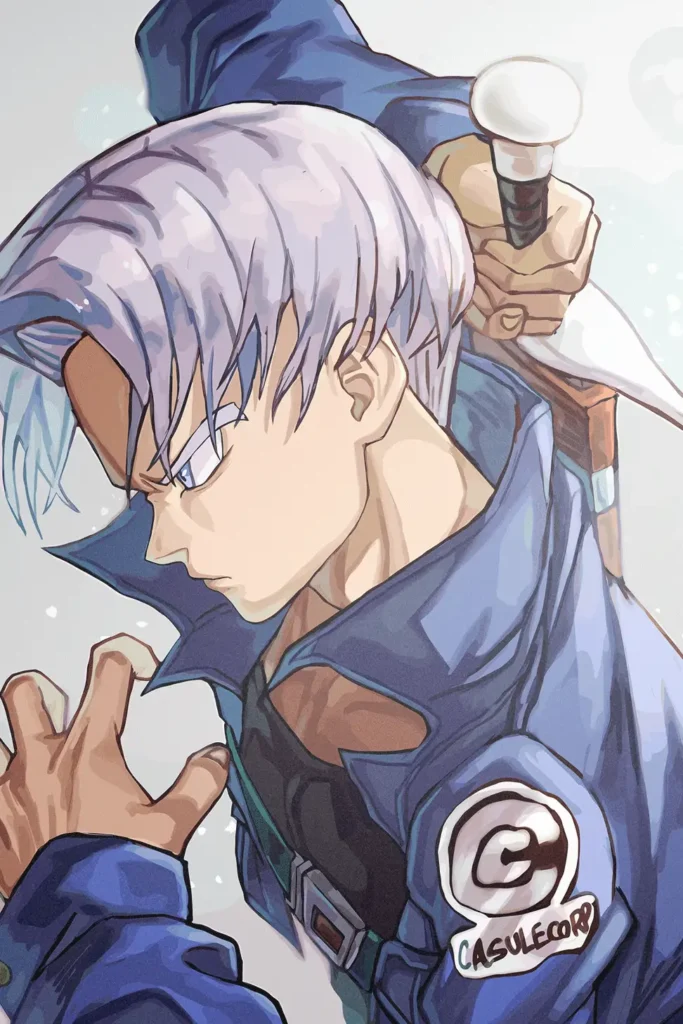 Future Trunks Dragon Ball Original Image Exquisite Metal Print Poster