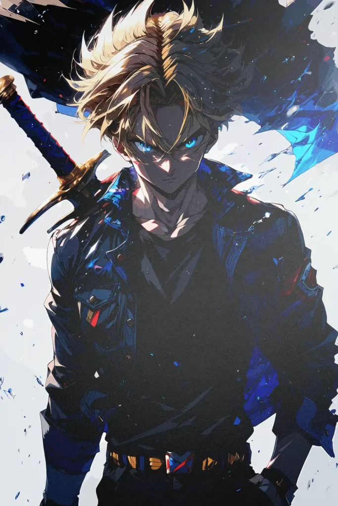 Future Trunks Dragon Ball Original Image Exquisite Metal Wall Poster