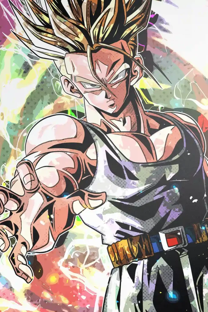 Future Trunks Dragon Ball Original Image Metal Poster