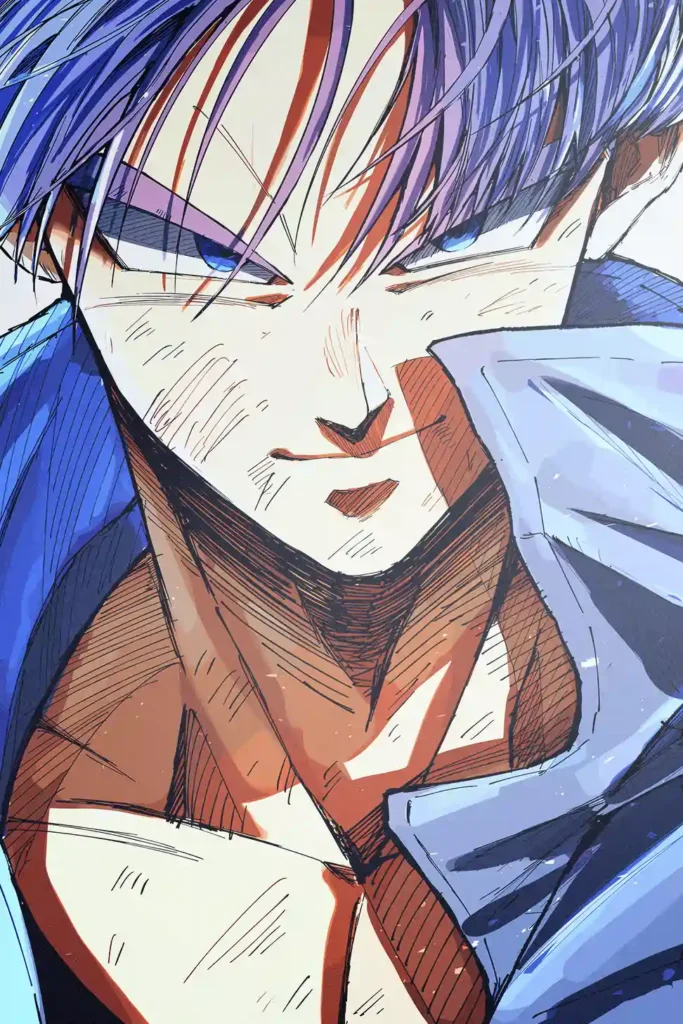 Future Trunks Dragon Ball Original Image Outstanding Metal Wall Art Poster