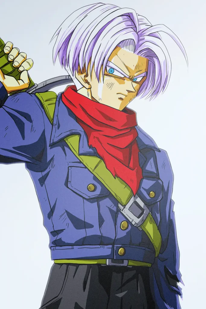 Future Trunks Dragon Ball Original Image Outstanding Printed Metal Poster