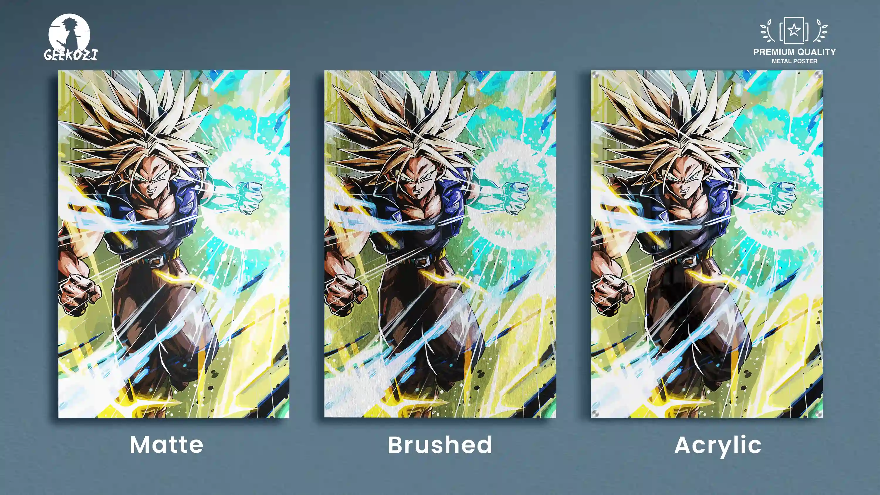 Future Trunks Dragon Ball All Product Types Aluminium Metal Print