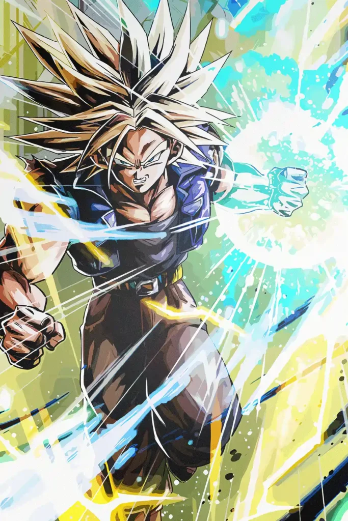 Future Trunks Dragon Ball Original Image Aluminium Metal Print