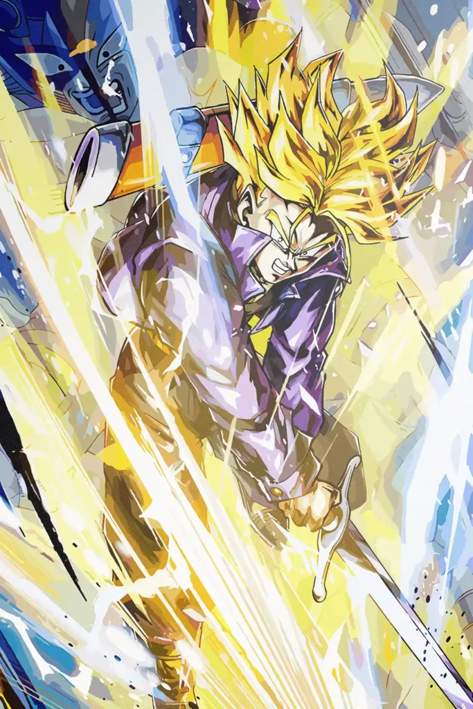 Future Trunks Dragon Ball Original Image Exclusive Metal Poster