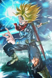 Future Trunks Dragon Ball Original Image Exquisite Printed Metal Wall Art