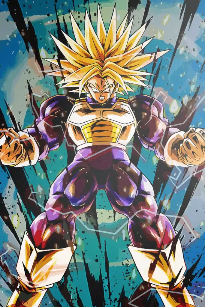 Future Trunks Dragon Ball Original Image Premium Printed Metal Poster