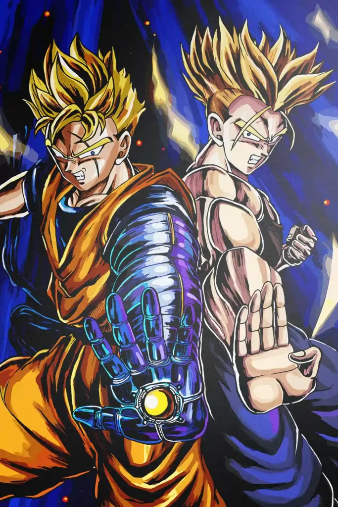 Future Trunks Dragon Ball Original Image Metal Print Wall Art