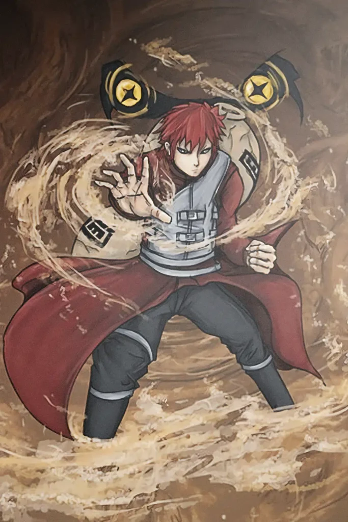 Gaara Naruto Original Image Exclusive Metal Poster