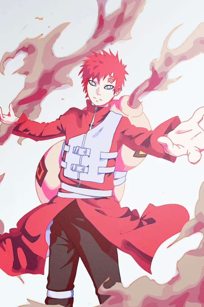 Gaara Naruto Original Image Metal Wall Poster