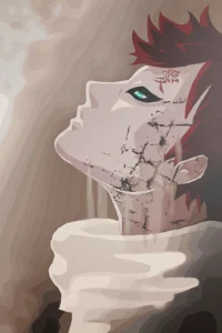 Gaara Naruto Original Image Premium Aluminium Metal Wall Art