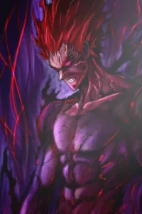 Garou One Punch Man anime metal poster artistic showcase image highlighting the design narrative