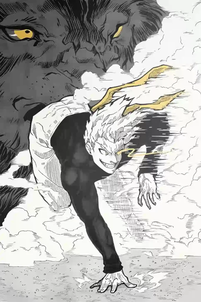 Garou anime metal poster artistic detail and visual story from One Punch Man