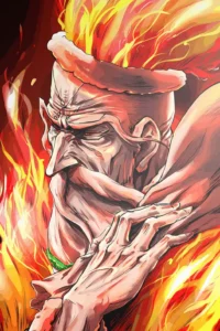Genryusai Yamamoto Bleach Original Image High Quality Printed Metal Poster