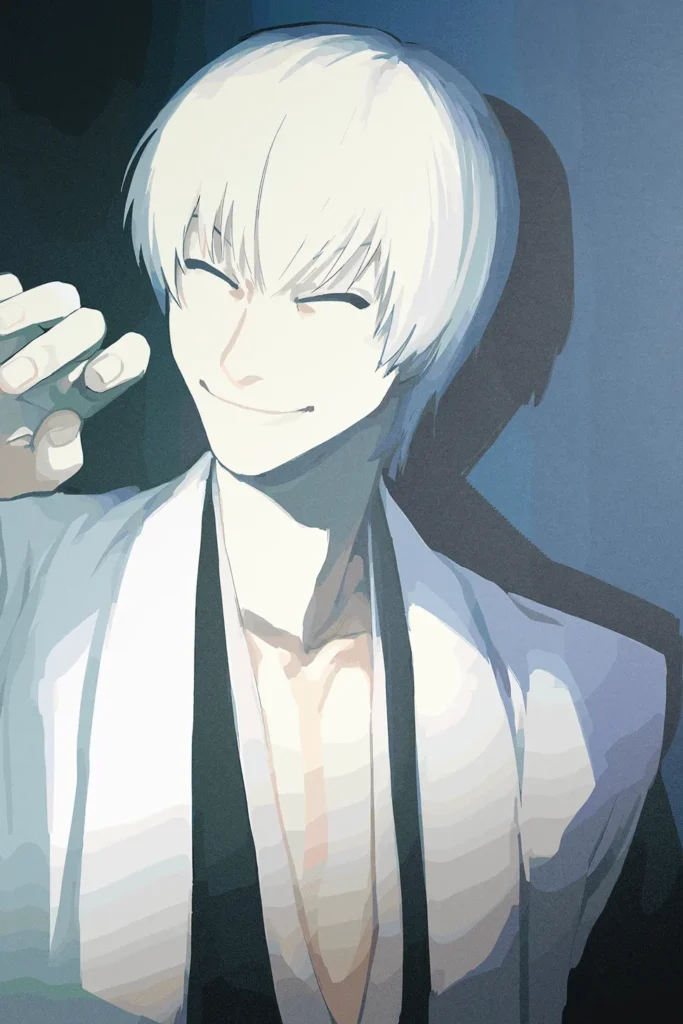 Gin Ichimaru Bleach Original Image Aluminium Metal Poster
