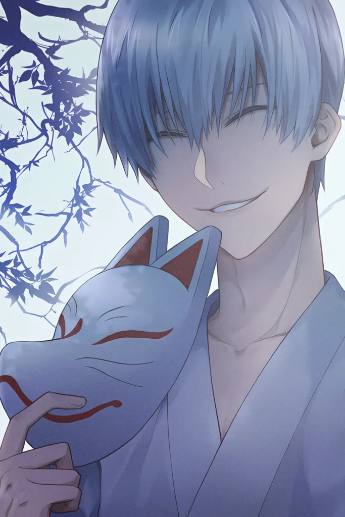 Gin Ichimaru Bleach Original Image Bespoke Metal Poster