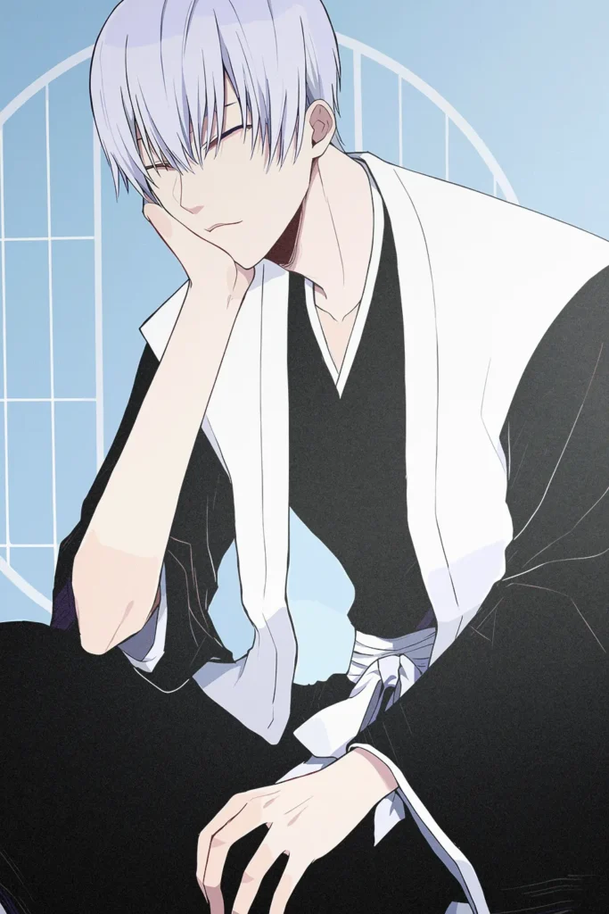 Gin Ichimaru Bleach Original Image Bespoke Metal Wall Art Poster
