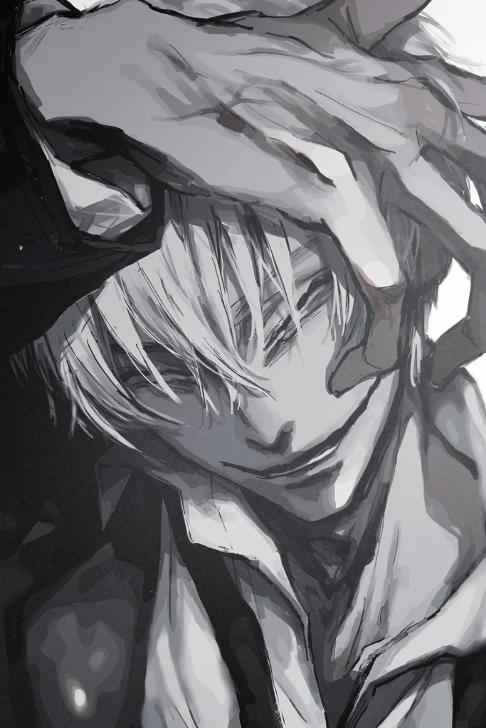 Gin Ichimaru Bleach Original Image Deluxe Metal Poster