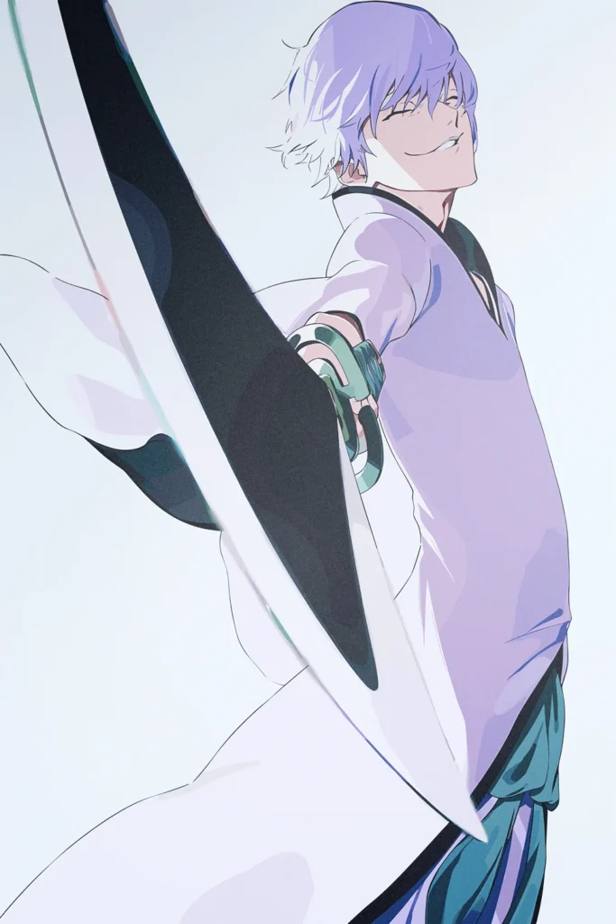 Gin Ichimaru Bleach Original Image Exclusive Metal Print